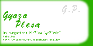 gyozo plesa business card